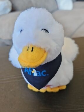 Plush Duck - White and Yellow Promotional Stuffed Toy